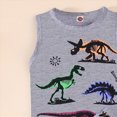 thumbnail image 5 of UAYOTSE Toddler Baby Boy Summer Clothes Letter Print Sleeveless Short Sleeve Shirt Tops and Shorts Set Summer Outfit 2Pcs,Sizes 18-24 Months, 5 of 6