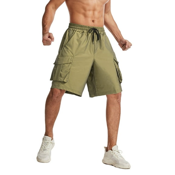 IROINNID Men's Casual Workout Shorts Loose Fitness Jogger Athletic Leisure Shorts