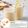 thumbnail image 6 of 24Pack Straw Cover Cap, Orange Silicone Straw Tips Cover Fits 10mm/0.39" OD Drinking Straws, 6 of 6