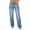 Blue, variant on Sngxgn Straight Leg Jeans for Women Casual Mid Waisted Pants(Blue,M)