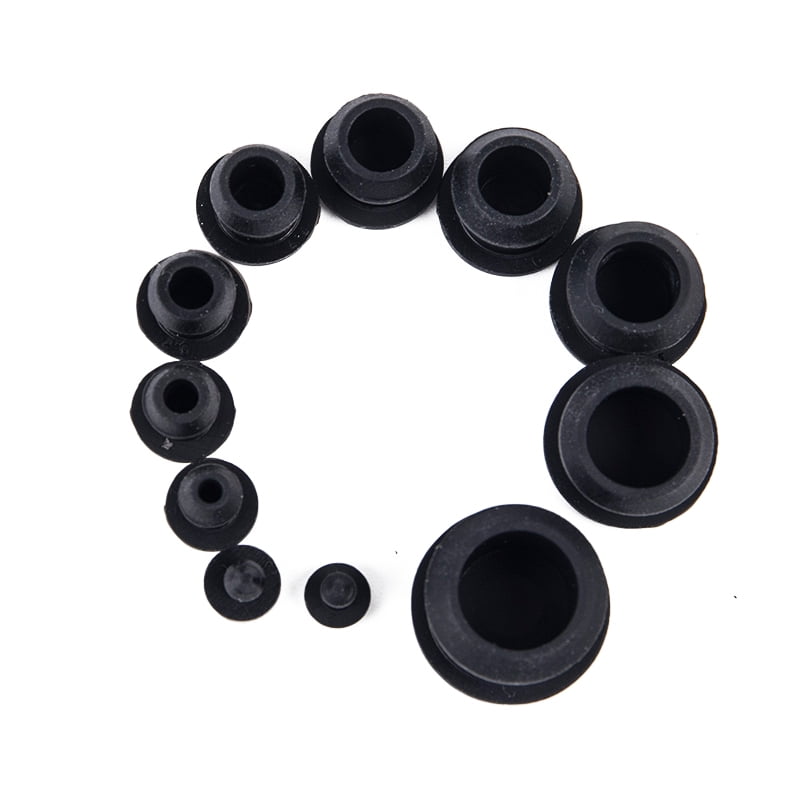 10pcs Silicone Rubber Snapon Hole Plug 2.514mm Blanking End Caps Seal Stopper