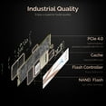 thumbnail image 4 of SABRENT 2TB Rocket Q4 NVMe PCIe 4.0 M.2 2280 Internal SSD Maximum Performance Solid State Drive R/W 4800/3600 MB/s (SB-RKTQ4-2TB), 4 of 7