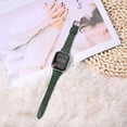 thumbnail image 4 of Slim Leather Band Compatible with Apple Watch Band 40mm 38mm 41mm 42mm 44mm 45mm 49mm Women, Top Grain Genuine Leather Strap Thin Watch Wristband for iWatch Series 9 8 7 6 5 4 3 2 1 SE Ultra 2, 4 of 8