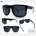 thumbnail image 2 of Classic Kush Mens Fancy Sport Horn Rim Plastic Manly Sunglasses Matte Black - Black, 2 of 8