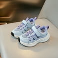 thumbnail image 2 of LIIPEE Girls Sneakers Hook And Loop Strap Closed Toe Non- Soft Sole Mesh Athletic Shoes Kids Comfort Birthday Wedding Weekend Sneaker,Light Blue,3.5-4 Years, 2 of 4