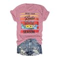 thumbnail image 2 of iTNHFP Hauts pour Femmes, T-Shirt à Manches Courtes à Imprimé Floral Tendance pour Célébration de Jour Haut à Col Rond, 2 of 4