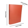 thumbnail image 6 of 1 Inch 2 Ring Binder, Durable Plastic Loose Leaf Binder with Metal Rings, Compact Document Organizer for office supplies Office Supplies, Portable Notebook Cover, Study Planner Holder for Home, 6 of 6
