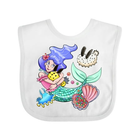 

Inktastic Easter Mermaid with Sea Bunnies Gift Baby Boy or Baby Girl Bib