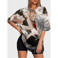 thumbnail image 3 of T-shirt short sleeve round neck summer casual loose JW2469, 3 of 5