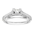 thumbnail image 5 of 14K White Gold Ring Band Engagement Semi Mount Peg Set center Stone Mounting Diamond Round, 5 of 7