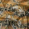 thumbnail image 5 of Ambesonne Autumn Damask Valance Pack of 2, Renaissance Themed, 54"X18", Amber Charcoal Grey, 5 of 5