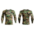 thumbnail image 2 of Soidarity Camisa delgada deportiva de manga larga de estilo informal de diseño Simple para hombre, camisetas estampadas de poliéster con cuello Uniforme atlético Verde L Soidarity OD028984-15, 2 of 6