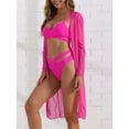 thumbnail image 2 of DARING DIVA Women's Adjustable Spaghetti Straps Bikini Set X-Large Roes Red, 2 of 6