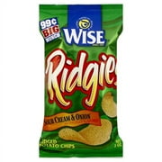 Wise® Ridgies® Sour Cream & Onion Potato Chips 2 oz Bag