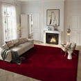 thumbnail image 3 of Safavieh Luxe Paxton Solid Shag Area Rug, Red, 4' x 4' Square, 3 of 13