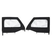 Bestop 51742 17 Highrock 4X4 Element Upper Fabric Half Doors Fits select: 2018-2019,2021 JEEP WRANGLER UNLIMITED