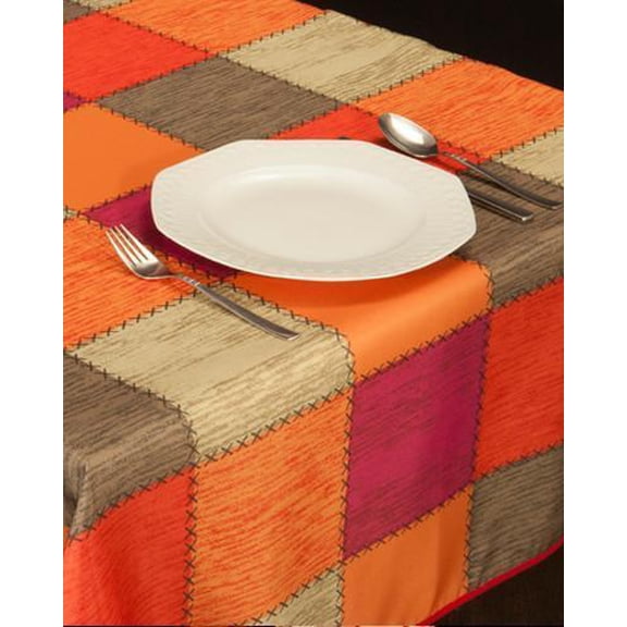 Fantasy 100% Polyester, Stain Resistant Tablecloth 78 x 59 inch