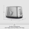 thumbnail image 2 of Tostadora Breville Acero Inoxidable Cepillado Toast Select Luxe 2 Rebanadas, 2 of 6