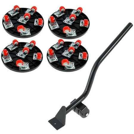 

Furniture Transport Roller Set Furniture Sliding System With 4 Furniture Rollers and 1 Load Moving Aid (Black)