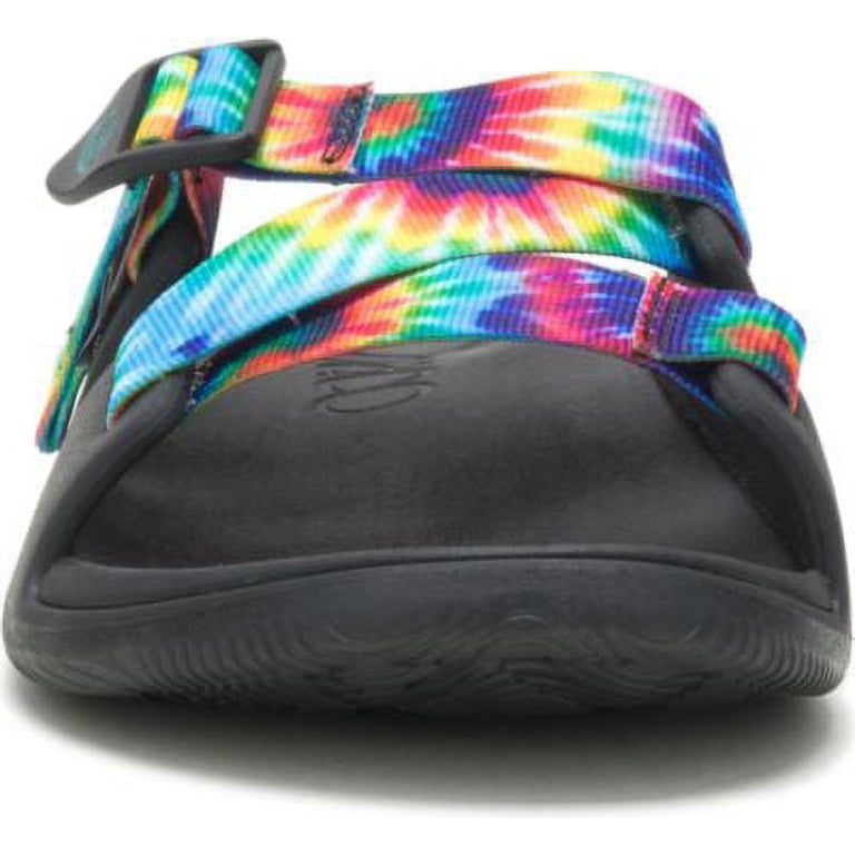 Chaco Chillos Men’s 12 Tie Dye Slides Sandals  Comfort Black Multicolor Outdoor s-l400.jpg main image 2