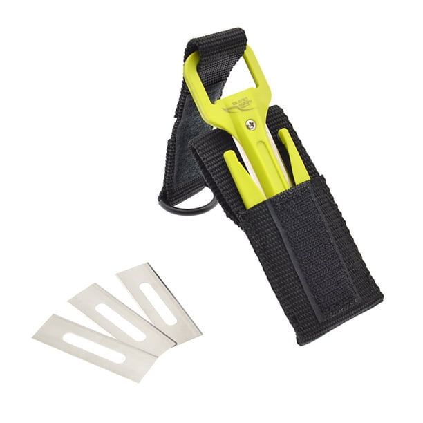 Cortacabos Cortador de buceo con bolsa de almacenamiento Cortador de línea de red de pesca de alta s KEEP DIVING Cortacabos
