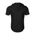 thumbnail image 5 of Men's Hooded T Shirt Short Sleeve Breathable Lightweight Summer Sports Hoodie with Pockets Drawstring Casual Sweatshirt Mens Summer Lightweight Pullover Tee Shirts, 5 of 5