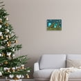 thumbnail image 2 of Festive Mossy Garden Gnomes Grassland Christmas Gifts Fairy Tales & Fantasy Painting Framed Art Print Wall Art, 2 of 7