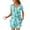 *Mint Green 02, variant on ClodeEU Womens Fashion Printed Pajama Sets ,Henley Neck Short Sleeve Short 2 Piece Summer Sleepwear Gray,Womens Plus L