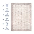 nuLOOM Gemma Machine Washable Transitional Floral Area Rug, 8' x 10
