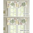thumbnail image 4 of Yellow Green Marine Coral Kitchen Valance Curtain Window Valance for Living Room Bedroom Tie Up Valance Curtain, 4 of 6