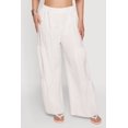 thumbnail image 3 of Women's Plus Size High Waisted Crepe Knit Tiered Palazzo Pants, 3 of 4