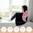 thumbnail image 6 of Kuromi Wearable Blankets Hooded Soft Hoodie Blanket Winter Warm Throw Blankets Cape 60"x80", 6 of 8