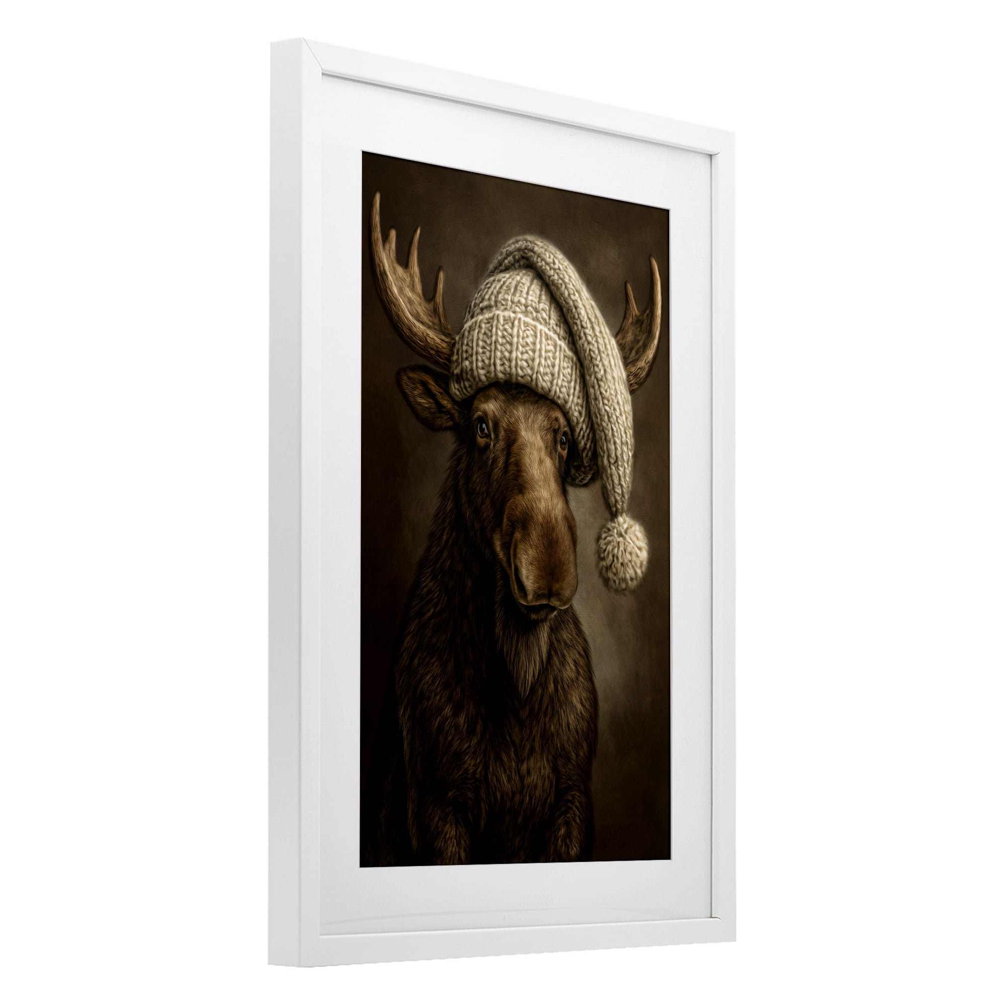 Stupell Industries Northwood Gentle Giant White Framed Print Under Glass, design by Kelley Parker