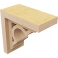 thumbnail image 5 of 3"W x 6"D x 6"H Classic Sheridan Rough Cedar Woodgrain TimberThane Corbel, Primed Tan, 5 of 6