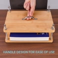 thumbnail image 5 of NiHome 35 PCS Book Press Binding Kit for Notebooks, Lesson Plans, Document Organization - Compact Bamboo Bookbinding Tools, Book Binding Supplies with Portable Handle for Beginners DIY, 5 of 7