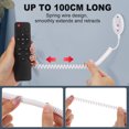 thumbnail image 6 of 4-Pack Retractable Remote Control Tether Cable, Remote Holder with Retractable Cord for Management, 6 of 12