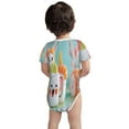 thumbnail image 3 of Yiaed Kawaii Sushi Characters Delight Print Infant Climbing Short Sleeve Onesie One-Piece Baby Bodysuit Clothes 0-12 Months -9M, 3 of 6