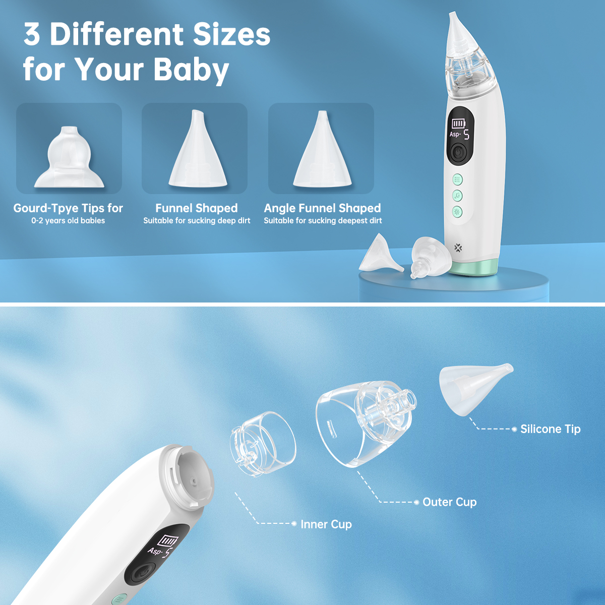 Cshidworld Electric Baby Nasal Aspirator with Music & Light photo 6