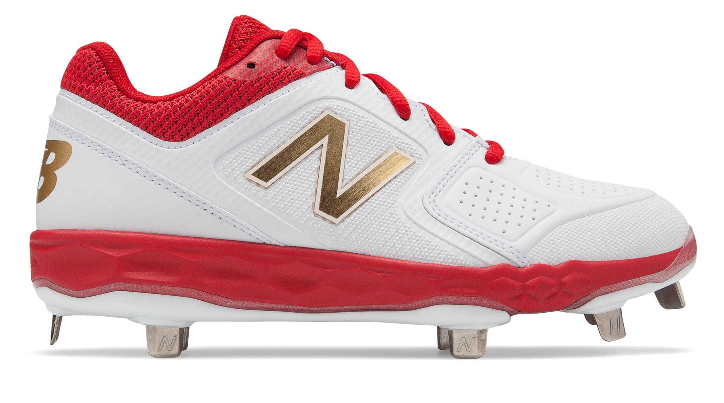 new balance soccer cleats womens red