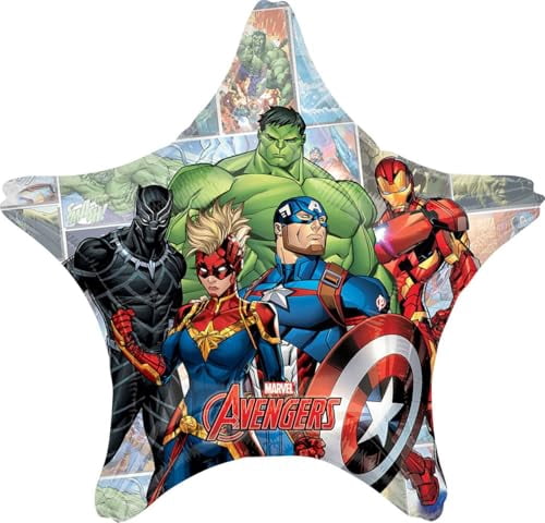 Avengers Powers Unite Birthday Party Supplies Airloonz and Foil Balloon Bouquet Decorations