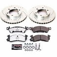 thumbnail image 3 of PowerStop Front Z26 Street Warrior Carbon-Fiber Ceramic Brake Pad and Drilled and Slotted Rotor Kit Fits: CHEVROLET GMC JEEP Select Models K4537-26, 3 of 9