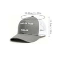 thumbnail image 3 of Gorra trucker unisex ajustable de malla trasera con bordado, sombrero casual para el sol, poliéster ligero, multicolor, talla única para la mayoría., 3 of 6