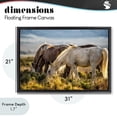 thumbnail image 4 of Stupell Industries Southwestern Equine Evening Graze Black Floating Frame Canvas Art, 31 x 21, by Tim West, 4 of 8