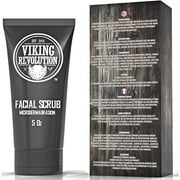 Viking Revolution Mens Facial Skin Care Kit with Face Moisturizer, Facial Scrub, and Eye Cream