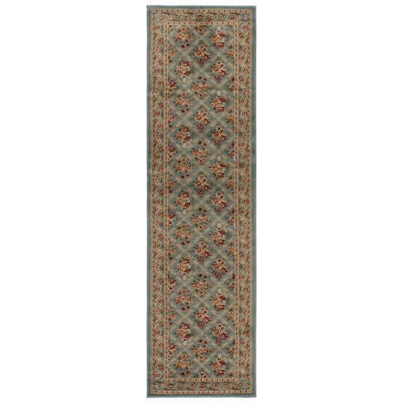 SAFAVIEH Lyndhurst Mason Floral Runner Rug, Blue, 2'3" x 12'