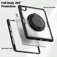 thumbnail image 3 of XYX Case for iPad Pro 13 inch (2025 M5/2024 M4) with Rotating Stand, Shoulder Strap, 2in1 Shockproof Cover, Transparent, 3 of 7