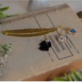 thumbnail image 3 of Marcapáginas de Hogwarts, colgante de plumas de Harry Potter, Slytherin Gryffindor, accesorios de Anime, suministros escolares, regalo de fiesta para niños, 3 of 5