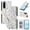 E, variant on Wallet Case for Samsung Galaxy A17 5G, Flower PU Leather Durable Phone Case Kickstand Flip Case with Card Slots Wrist Strap Pattern Magnetic Closure Protective Case for Galaxy A17 5G - A