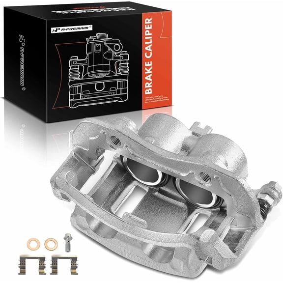 A-Premium Disc Brake Caliper Assembly with Bracket Replacement for Nissan Xterra 2000-2004 Frontier 2003 2004 Front Right Passenger Side