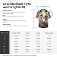 thumbnail image 5 of Disketp Men's Hawaiian Romantic Flower Fox Print Shirts Button Down Holiday Beach Shirts-Small, 5 of 5
